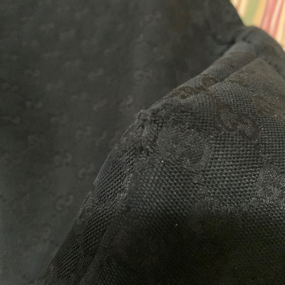 Gucci black fabric & leather trim hobo bag. OBO - Picture 9 of 12